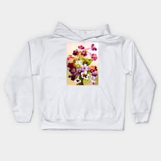 Violet flowers Kids Hoodie